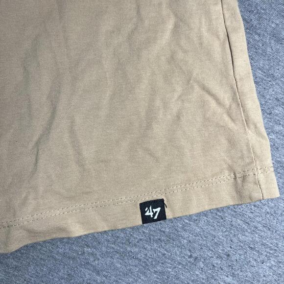 NWT New England Patriots Men’s Large '47 Brand Dusted Khaki T-Shirt NFL Apparel - Picture 6 of 9